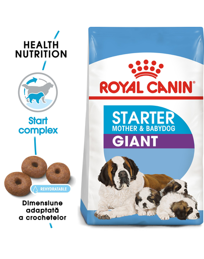 Royal Canin Giant Starter Mother & Babydog gestatie/ lactatie pui hrana uscata caine, 15 kg 