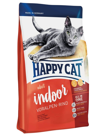 HAPPY CAT Fit & Well Indoor Adult vită 4 kg