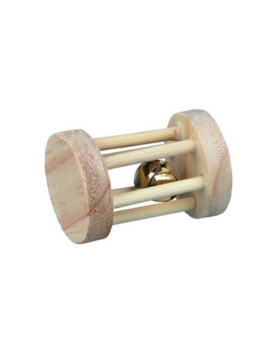 TRIXIE Jucărie din lemn cilindru pentru rozătoare 3,5 cm x 5 cm