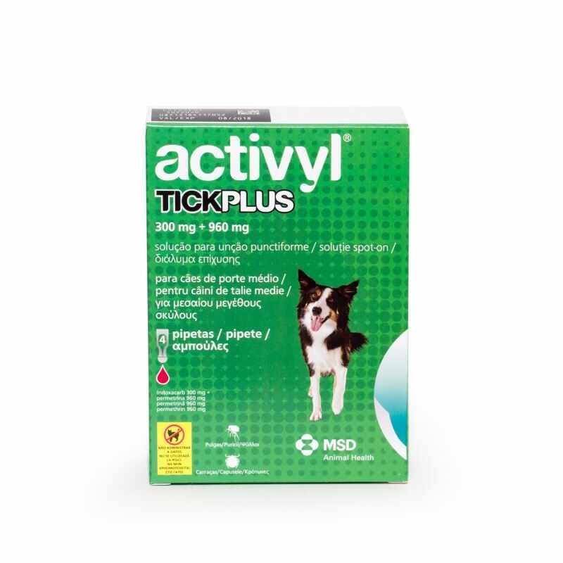 Activyl Tick Plus M 300 mg (10 - 20kg), 4 pipete