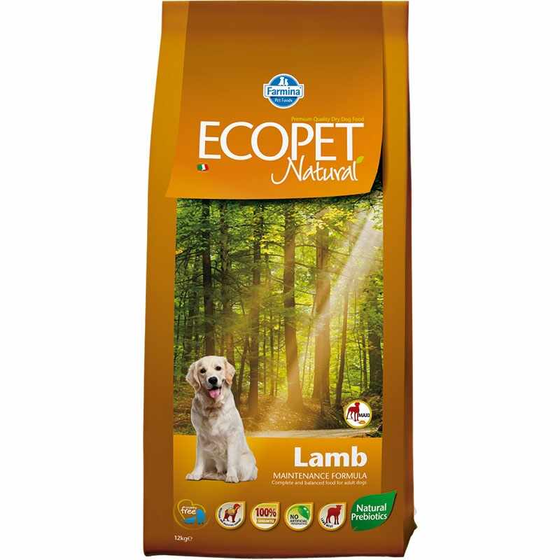 Ecopet Natural Dog Adult Maxi Miel si Orez 12 Kg