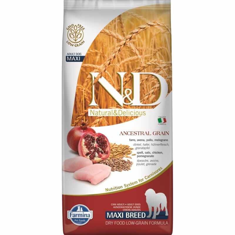 N&D Low Grain Chicken and Pomegranate Adult Maxi, 12 kg