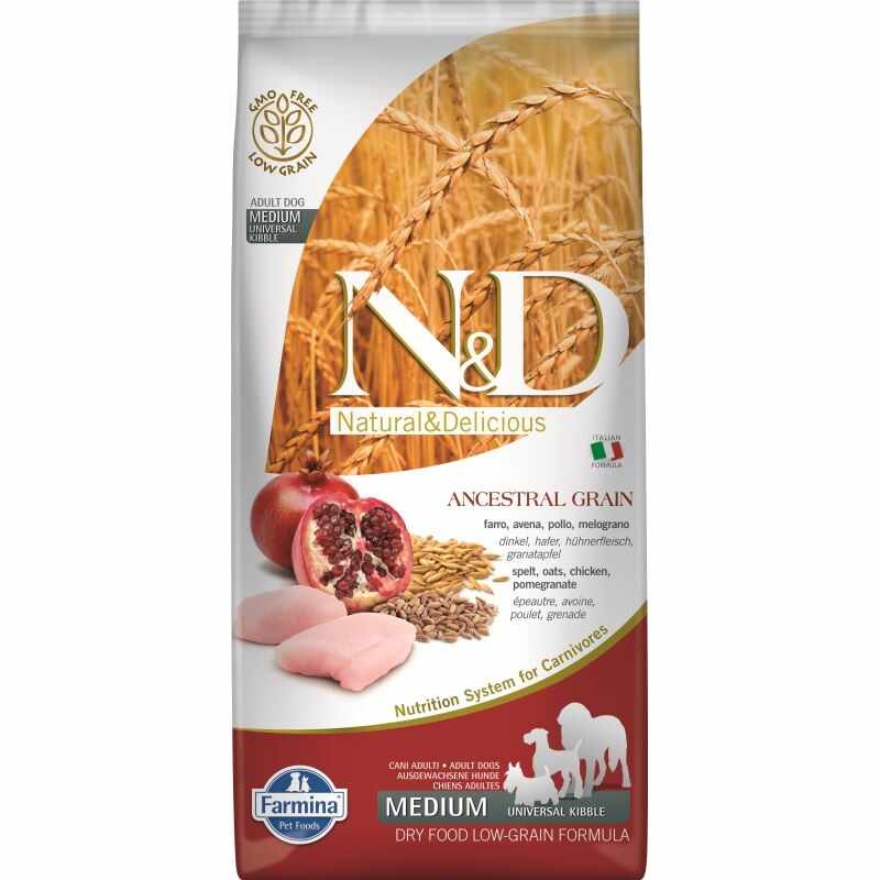 N&D Low Grain Chicken and Pomegranate Adult Medium, 12 kg