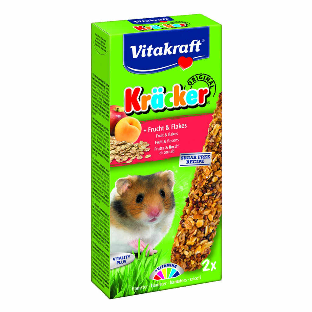 Baton Hamsteri Vitakraft Fructe/Cereale 2 Buc