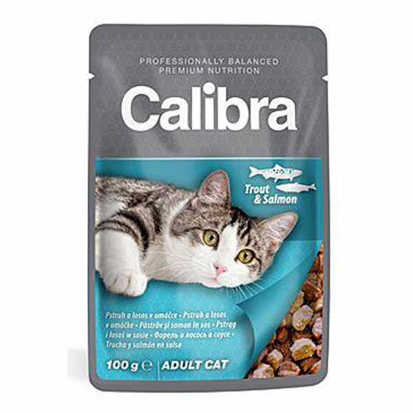 Calibra Cat Pouch Trout and Salmon in Sauce 100 g