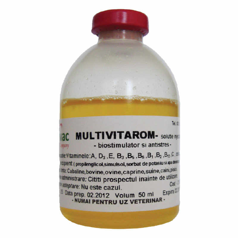 Solutie injectabilă MULTIVITAROM 50 ml