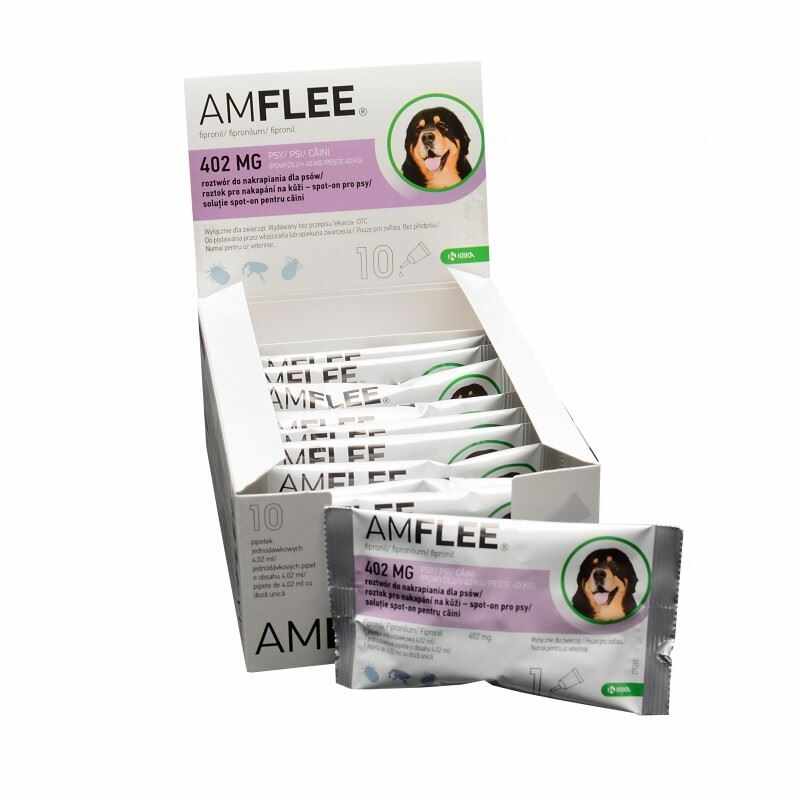 AMFLEE DOG 402 mg spot-on, XL (40-60 Kg), 10 pipete