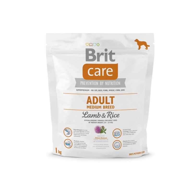Brit Care Adult Medium Breed Lamb & Rice, 1 kg