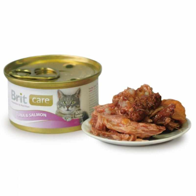Brit Care Cat Tuna and Salmon, conserva, 80 g