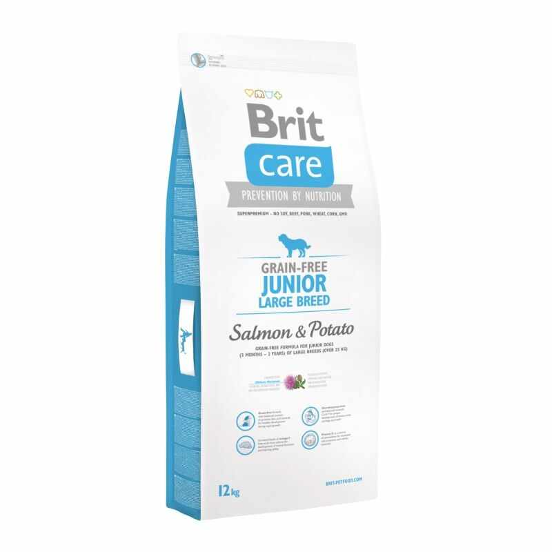 Brit Care Grain-free Junior Large Breed Salmon and Potato, 12 kg