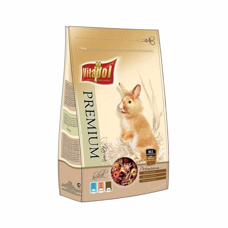 Hrana premium iepuri Vitalpol, 900 g