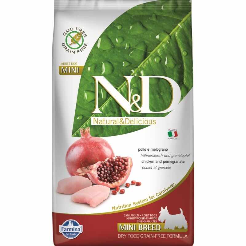 N&D Dog Grain free Chicken and Pomegranate Adult Mini, 2.5 kg