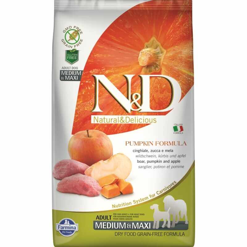 N&D Dog Grain free Pumpkin Chicken and Pomegranate Adult Medium Maxi, 2.5 kg