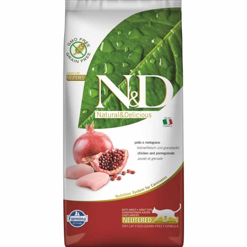 N&D Grain free Cat Chicken and Pomegranate Neutered, 5 kg