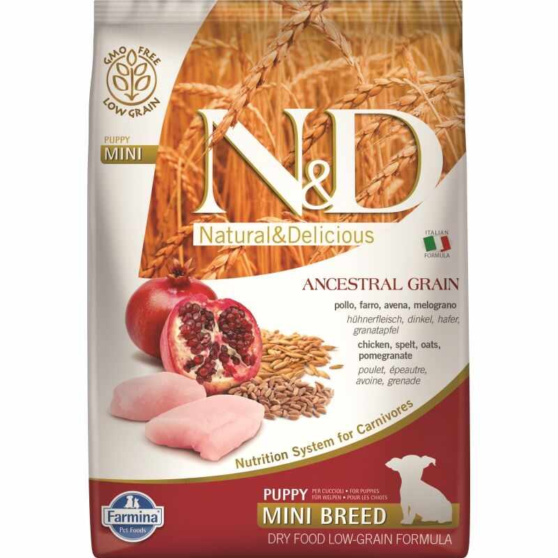 N&D Low Grain Chicken and Pomegranate Puppy Mini, 7 kg