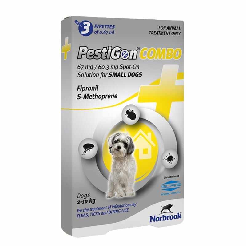 PestiGon Combo Dog S (2 - 10 kg), 3 pipete