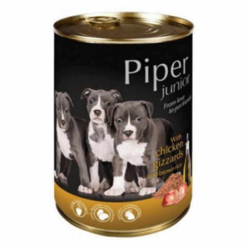 Piper Junior, pipote de pui si orez brun, 400 g