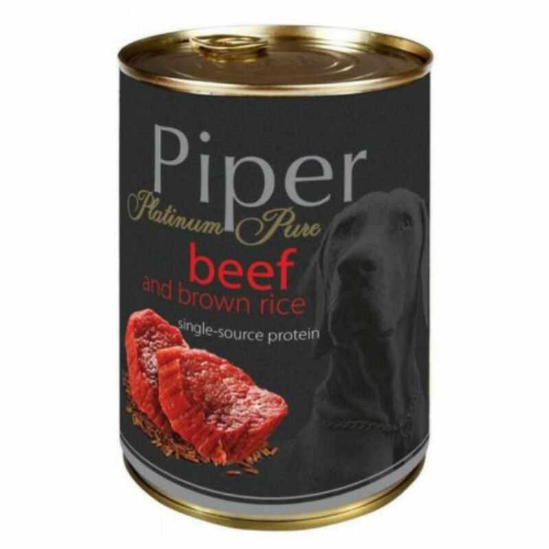 Piper Pure, carne de vita si orez brun, 400 g