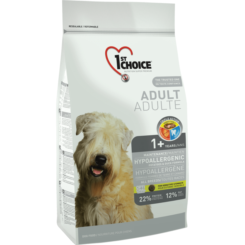 1St Choice Dog Adult All Breeds Hypoallergenic, 350 g