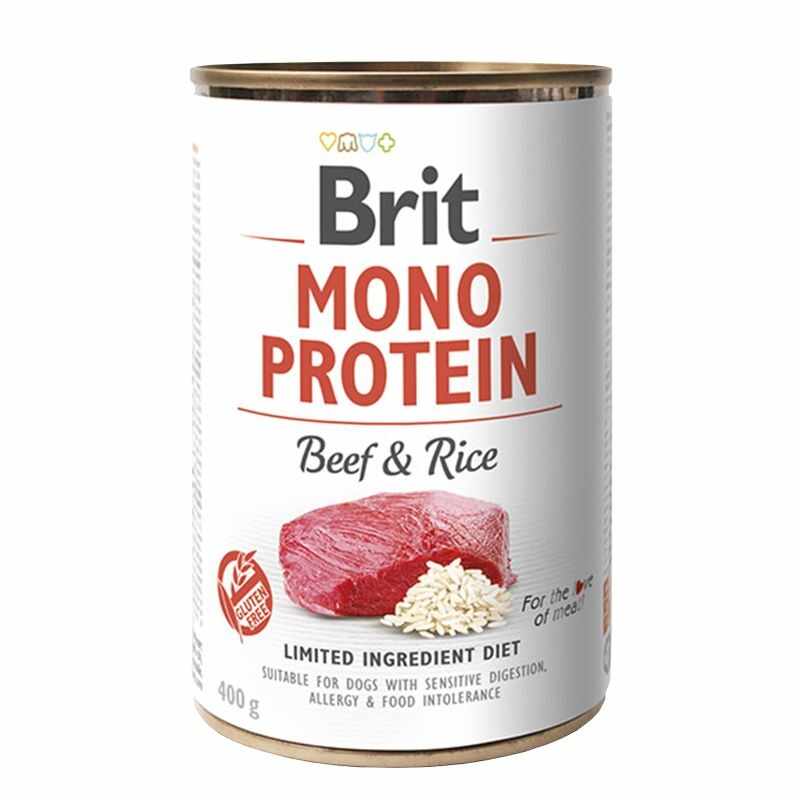 Brit Mono Protein Beef & Brown Rice, 400 g