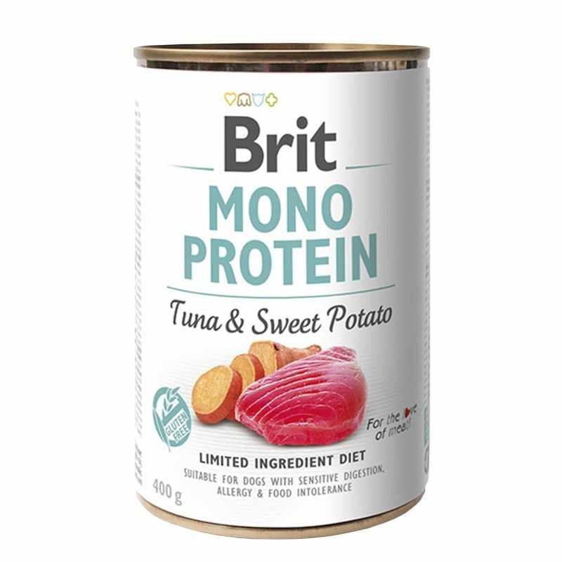 Brit Mono Protein Tuna & Sweet Potato, 400 g