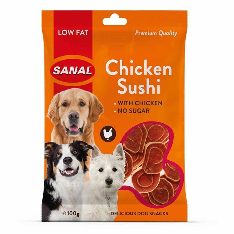 Sanal Dog Chicken Sushi, 100 g
