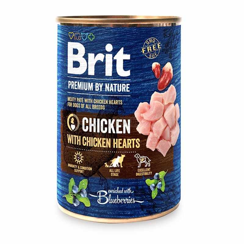 Brit Premium by Nature Chicken with Hearts, 800 g