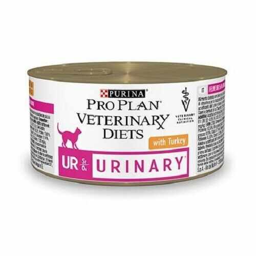 Purina Veterinary Diets Feline UR, Mousse Turkey, 195 g