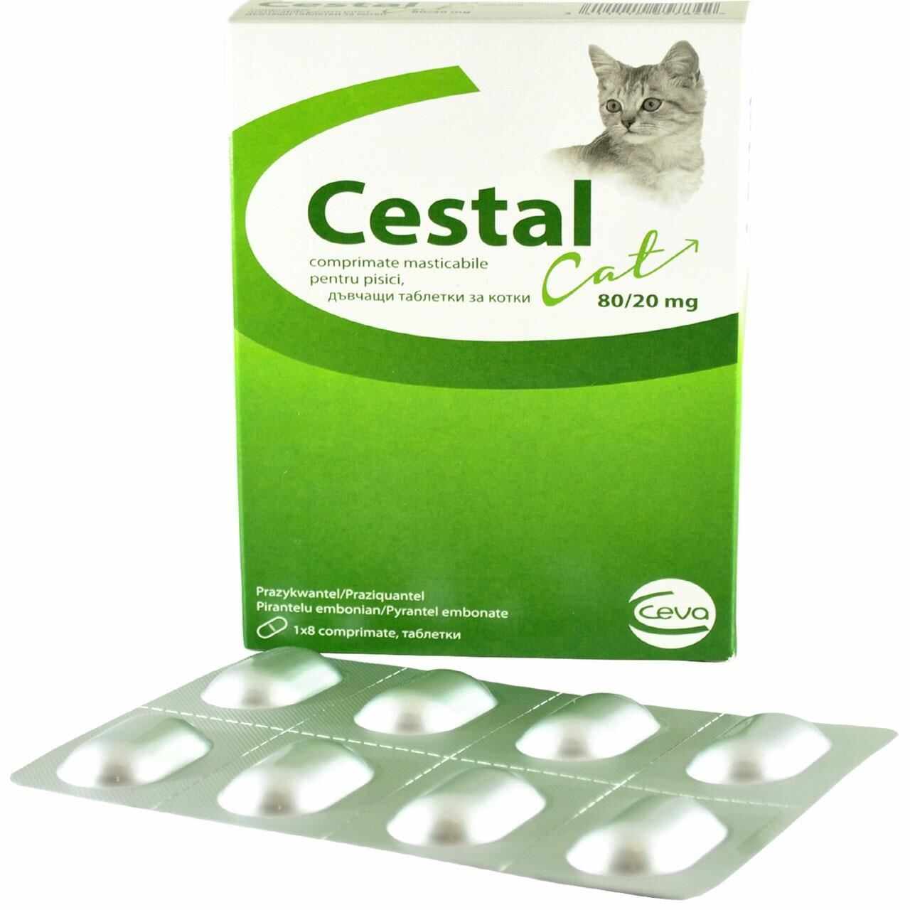 Cestal Cat Chew, 8 tablete masticabile