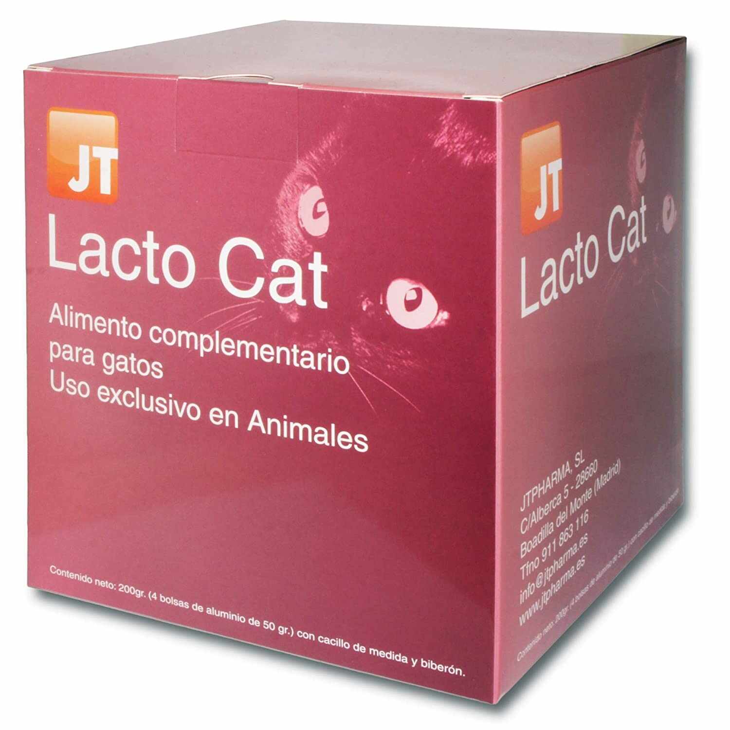 JT- LACTO CAT PISICI LAPTE PRAF PLICURI 4 X 50G + Biberon cu 2 tetine CADOU