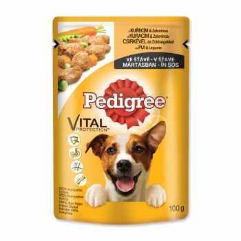 PEDIGREE Vital Protection Adult, Pui, plic hrană umedă câini, (în sos), 100g