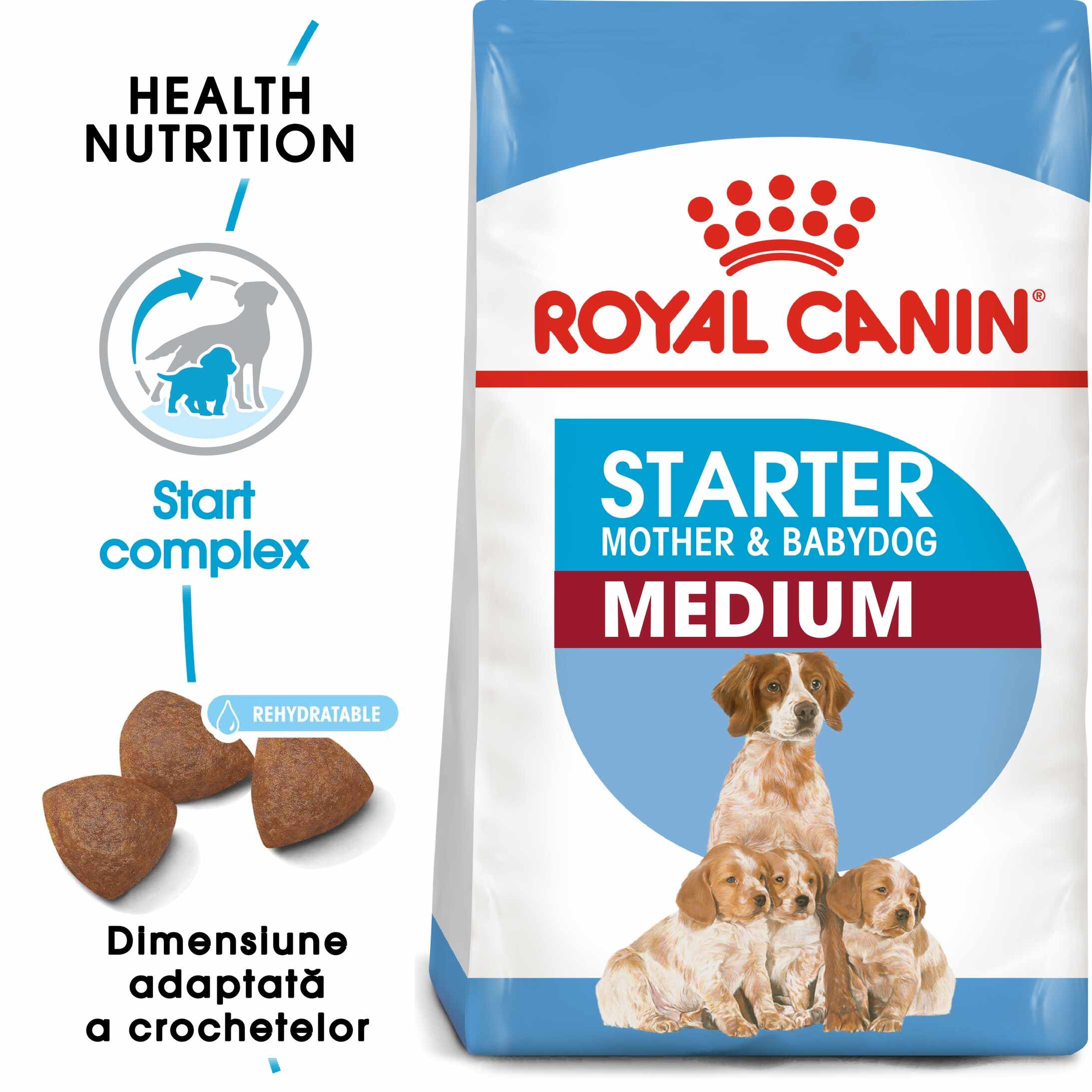 Royal Canin Medium Starter Mother & Babydog, mama si puiul, hrana uscata caine
