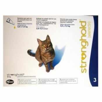 STRONGHOLD, spot-on, soluție antiparazitară, pisici 2,6-7,6kg, 45 mg, 3 pipete