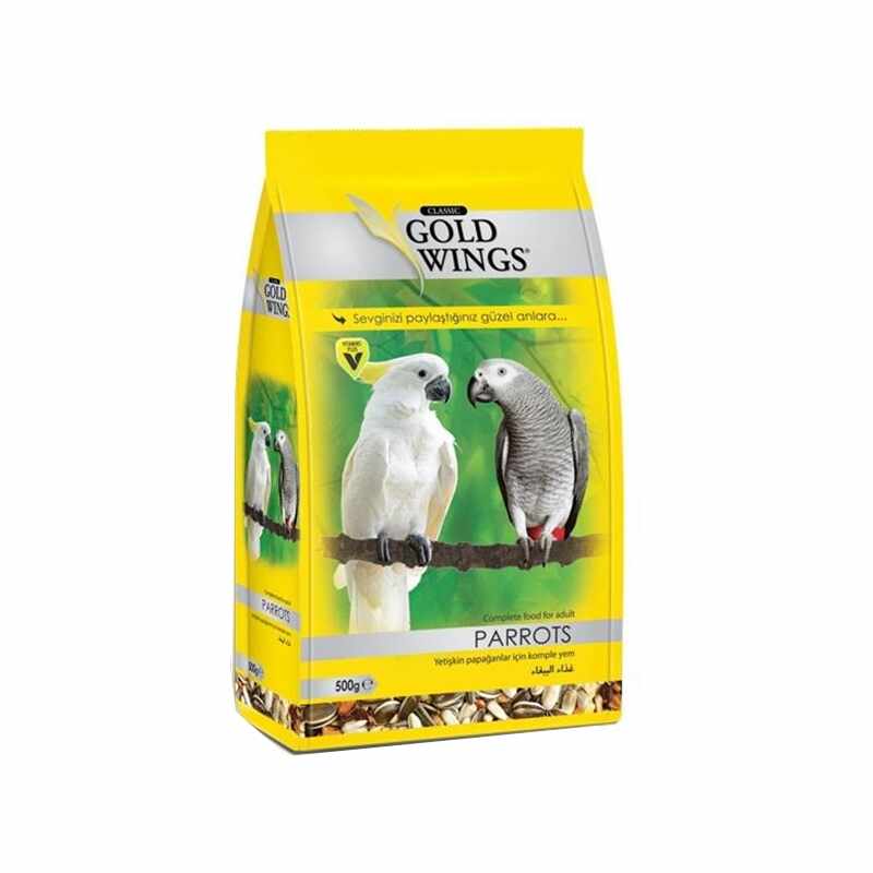 Mancare completa pentru papagali mari, Gold Wings Classic Parrot, 500 g