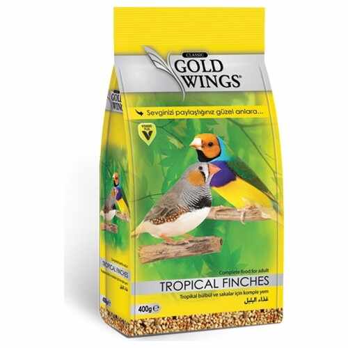 Mancare completa pentru pasari exotice, Gold Wings Classic Tropical Finch, 400 g