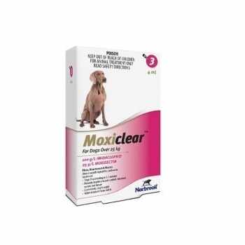 Moxiclear Caine Spot-On XL 4 ml 25-40 kg 3 pipete