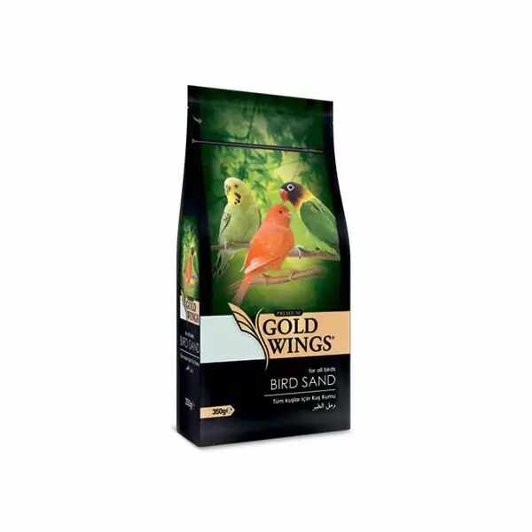 Nisip Premium pentru toate tipurile de pasari, Gold Wings Premium Bird Sand, 350 g