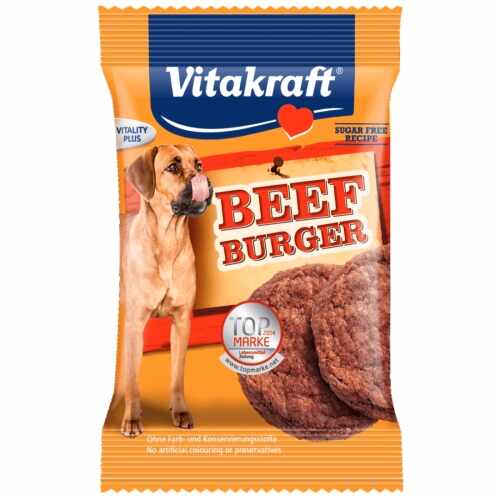 Recompensa caini, Vitakraft Beef Burger, 2 buc, 18 g