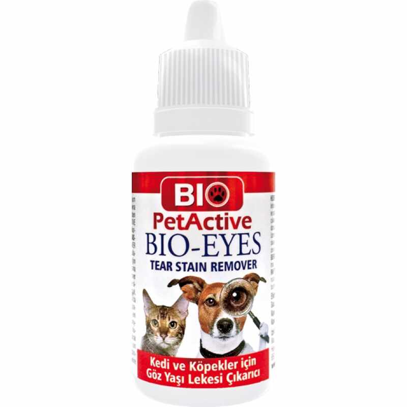 Solutie oculara pentru caini si pisici, Bio PetActive Eyes Tear Stain Remover, 50 ml