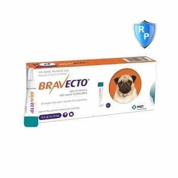 Bravecto Spot On Dog 250 mg, 4.5-10 kg, 1 pipeta
