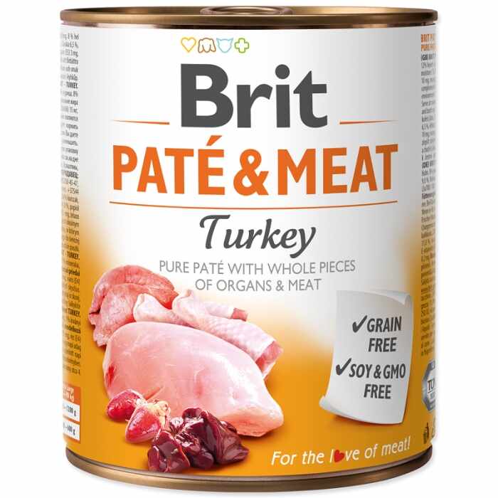 Brit Pate and Meat Turkey, 800 g