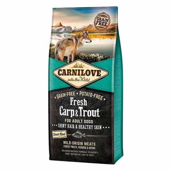 Carnilove Fresh Carp & Trout, Healthy Skin For Adult Dogs, 12 kg