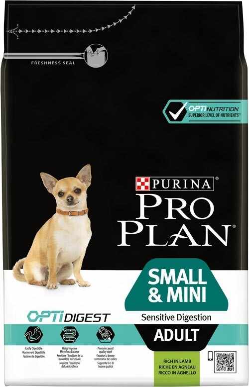 PRO PLAN Dog, Small & Mini Adult Sensitive Digestion Lamb, 7 kg