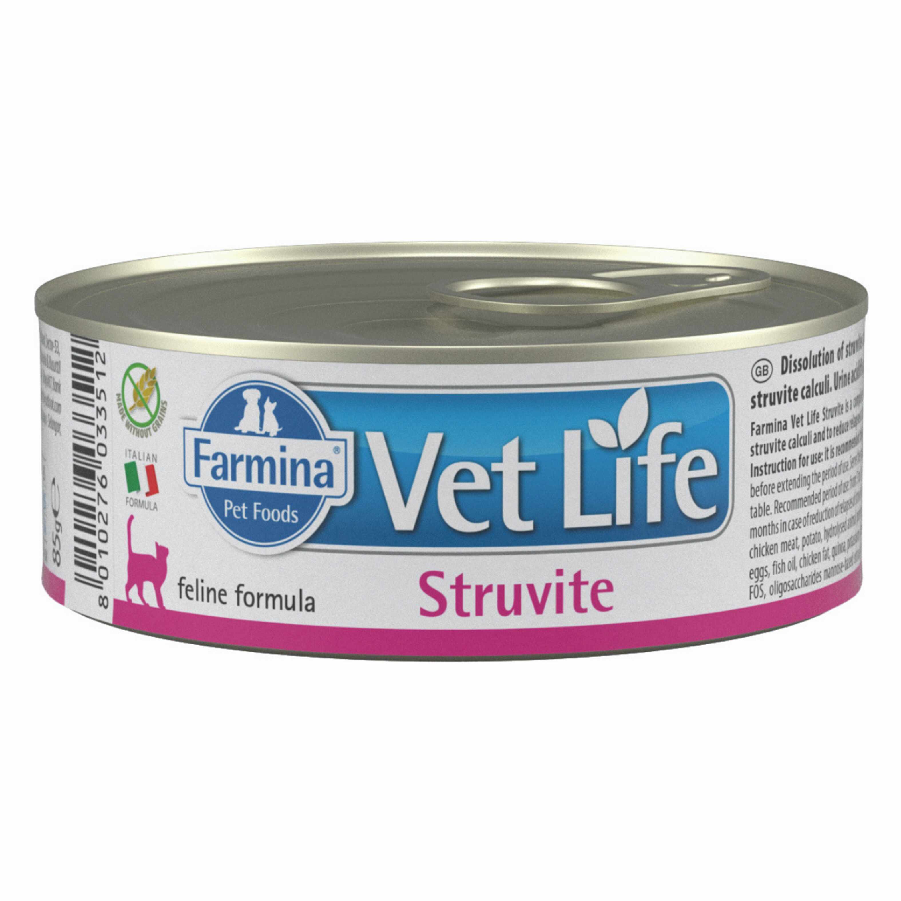 Vet Life Natural Diet Cat Struvite, 85 g