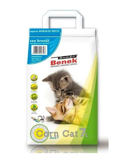 BENEK Super Corn cat - briza mării 25 L