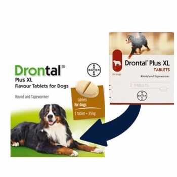 Drontal Plus XL, 2 tablete