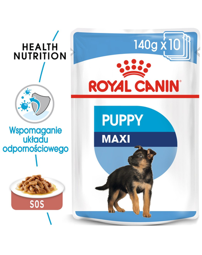Royal Canin Maxi Puppy hrana umeda caine junior, 10 x 140 g 