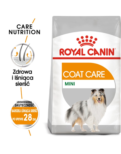 Royal Canin Mini Coat Care Adult hrana uscata caine pentru blana sanatoasa si lucioasa, 1 kg 