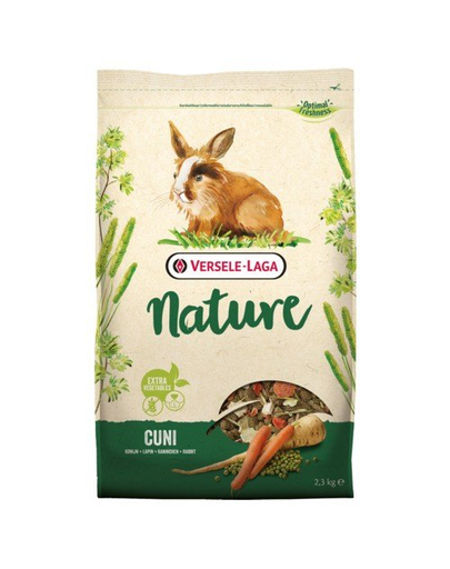 VERSELE-LAGA Cuni Nature - hrană pentru iepuri și iepuri pitici 2,3 kg