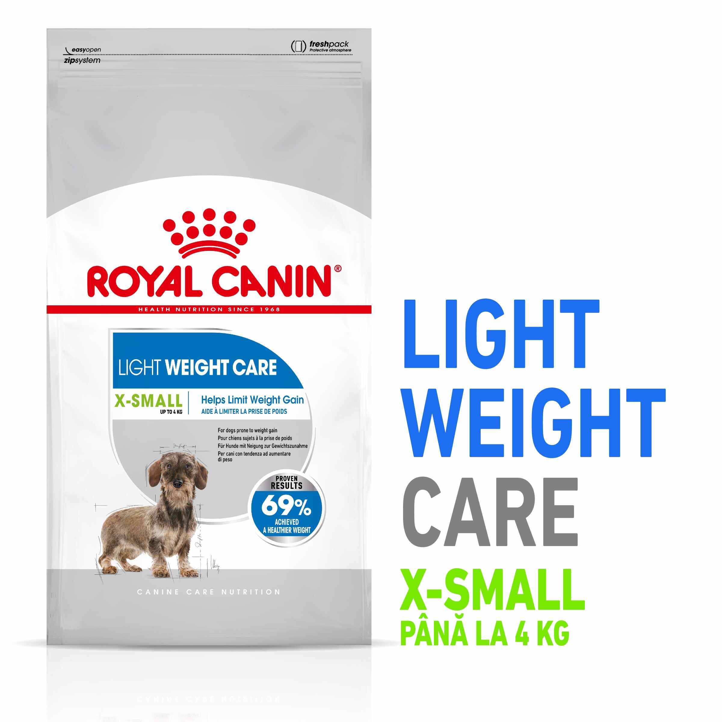 Royal Canin XSmall Light Weight Care Adult hrana uscata caine, limitarea greutatii, 1.5 kg